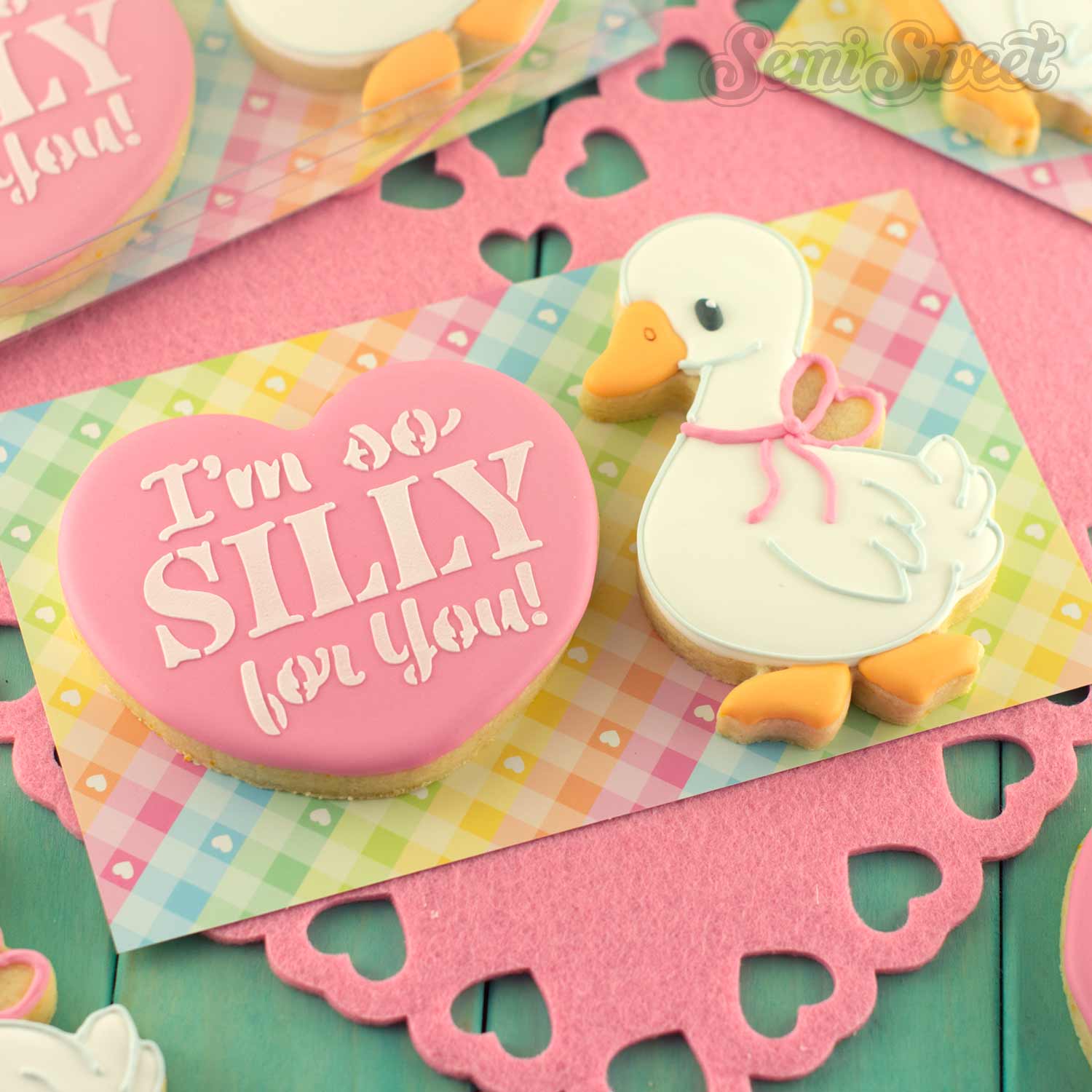 Decorate Silly Goose Cookies for Valentine's Day