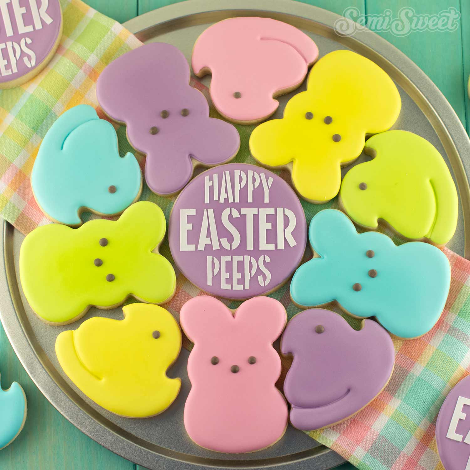 Decorate an Easter Marshmallow Cookie Platter with Royal Icing