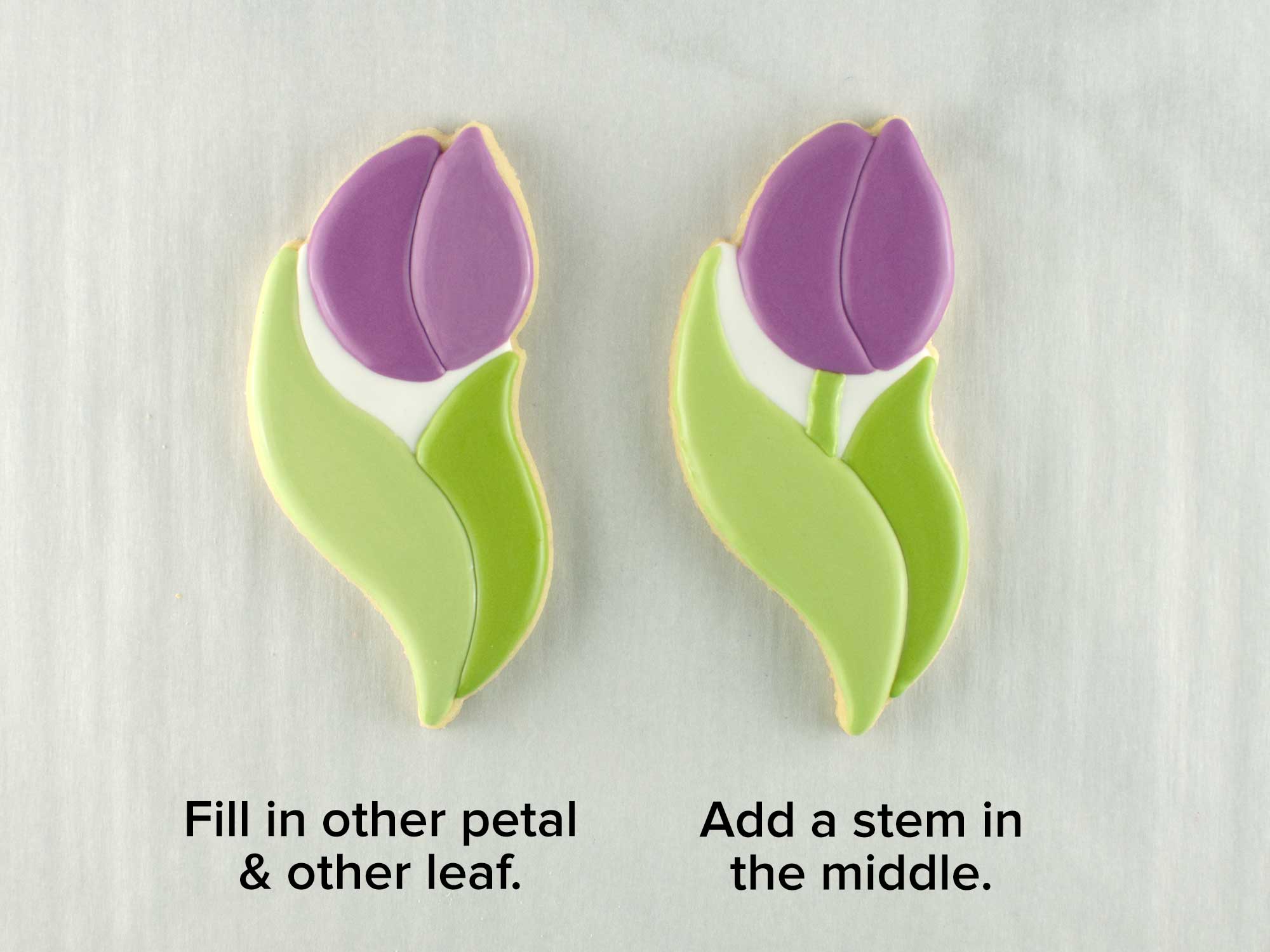 tulip cookie platter step 3