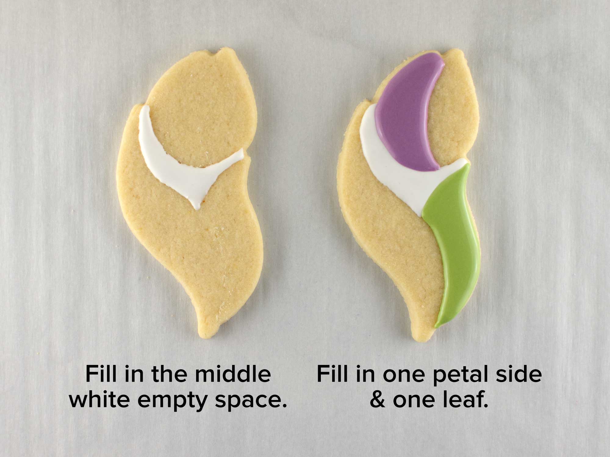 tulip cookie platter step 2