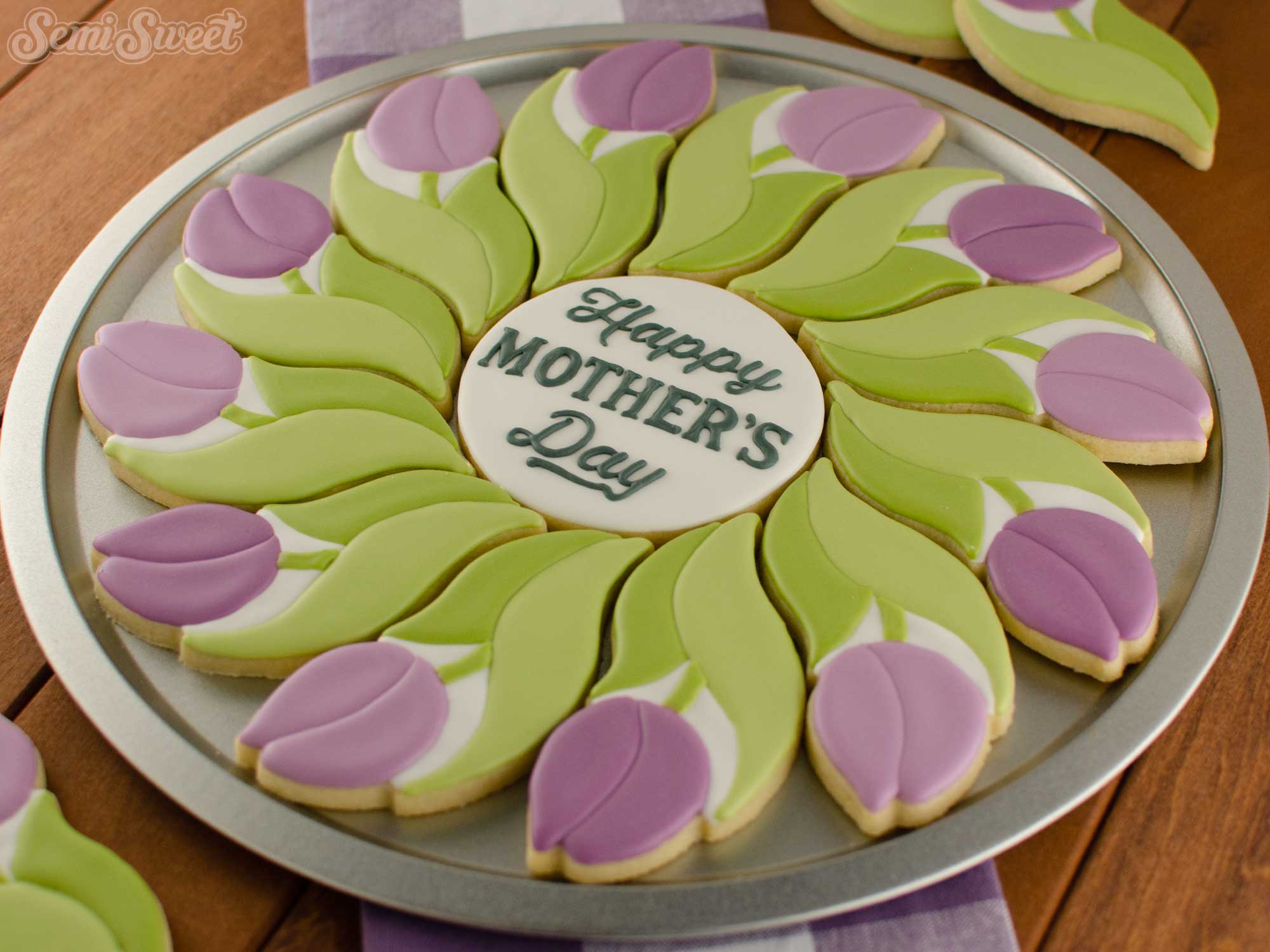 Tulip Cookie Platter | Semi Sweet Designs