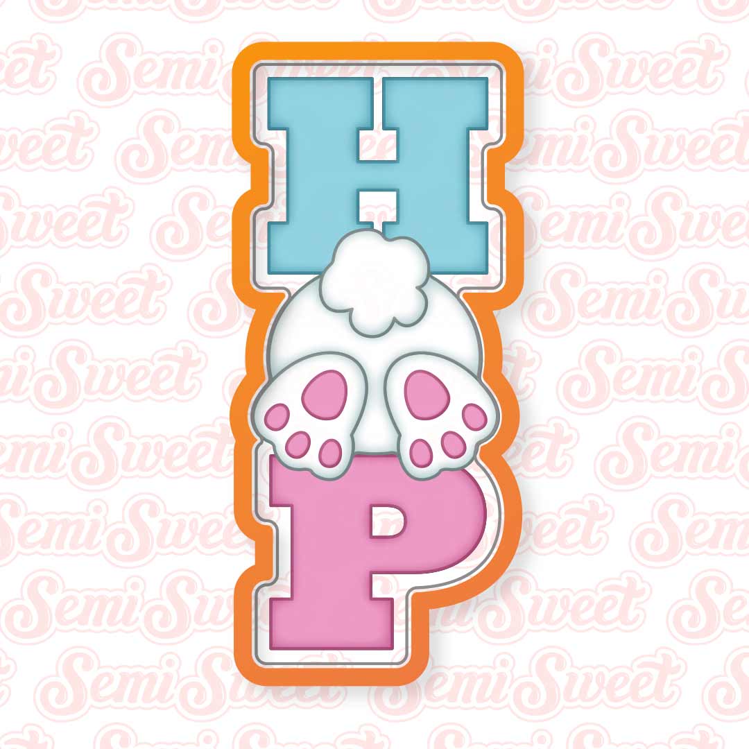 Easter HOP cookie cutter
