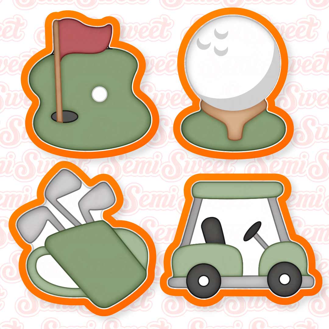golf cookie cutter set
