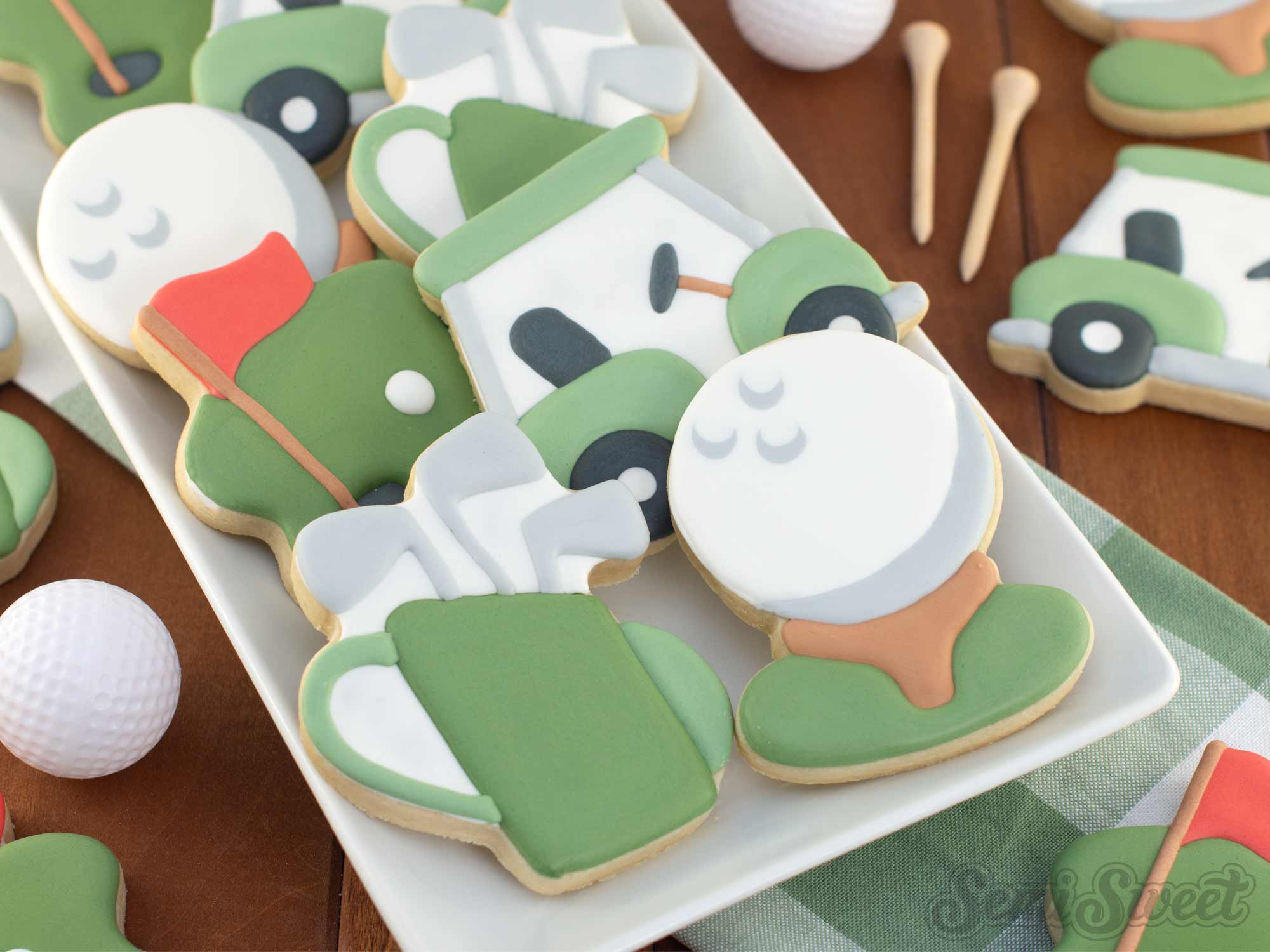 Easy Golf-Themed Father’s Day Cookies (Beginner Decorating Tutorial + Cutter Set)