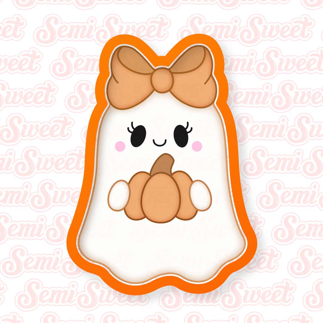 Fall Ghost Girl Cookie Cutter