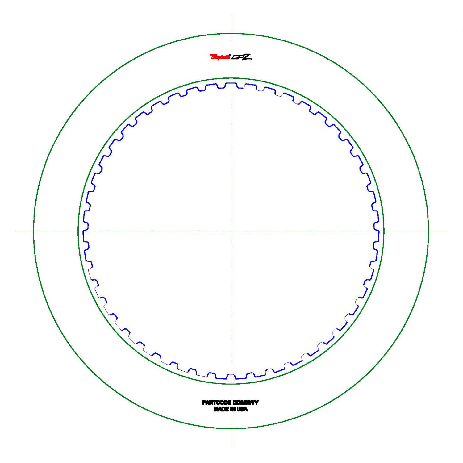 3L80, 4L80E Intermediate .070" GPZ Friction Clutch Plate