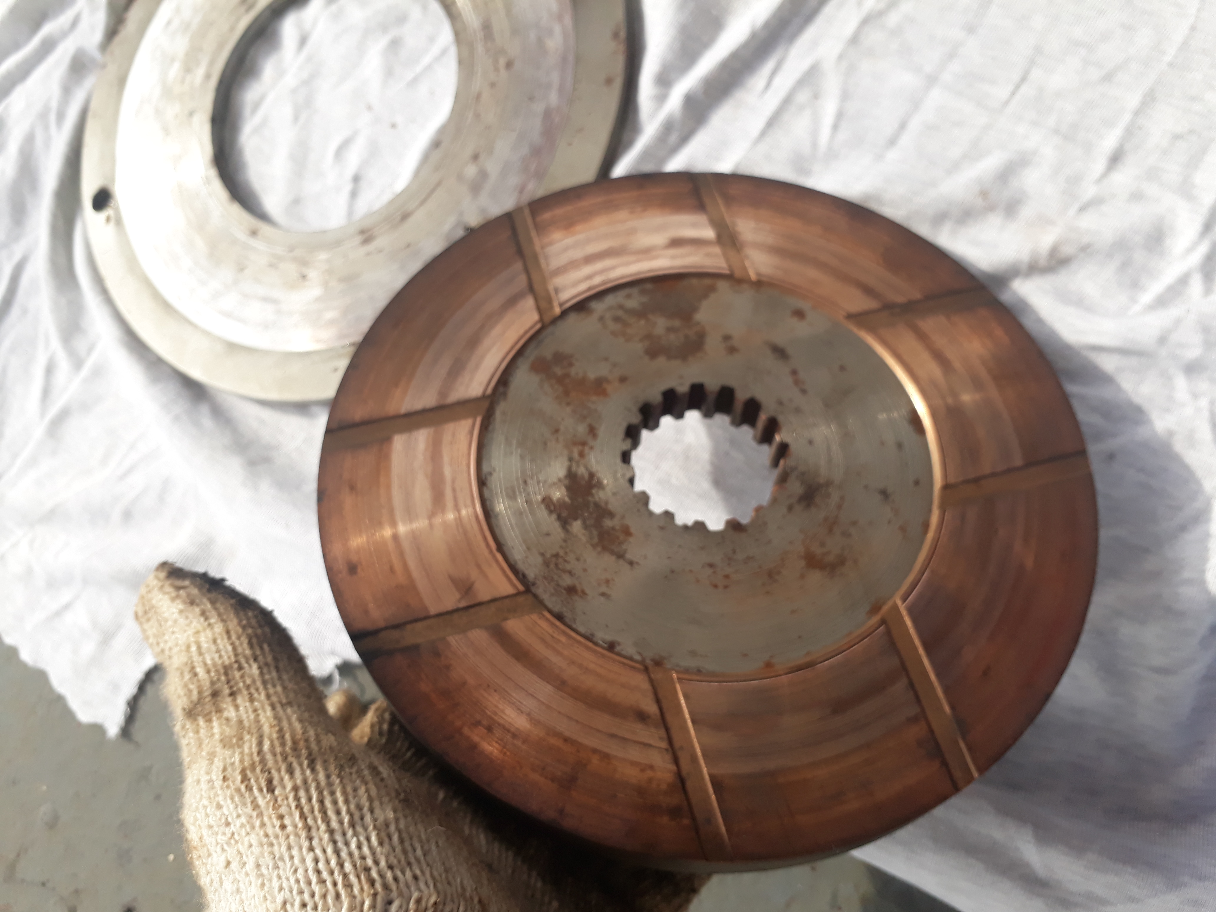 Davit winch brake disc part