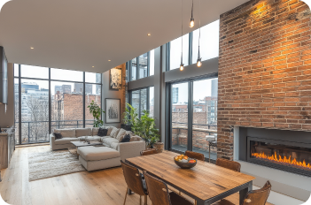 Chicago apartment interior