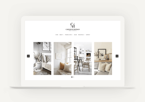 Main header of a website