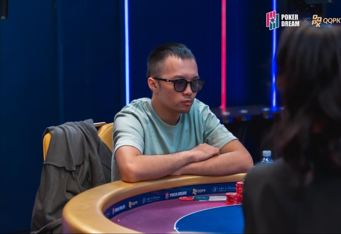 Jeremy Chan at the Poker Dream Jeju Main Event feature table