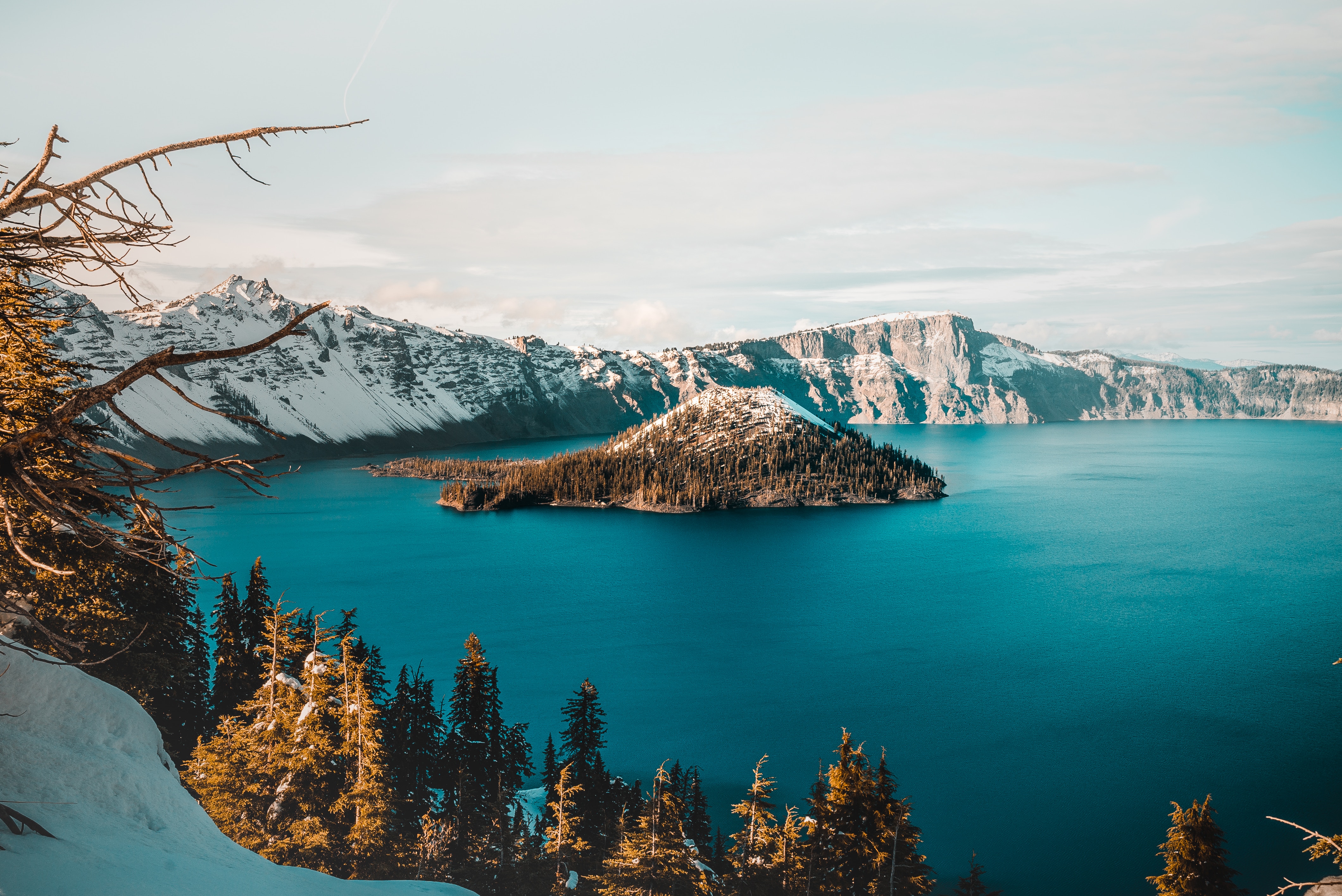 Crater Lake is famous for it's deep azure water and brutal landscape, which was created by an asteroid thousands of years ago