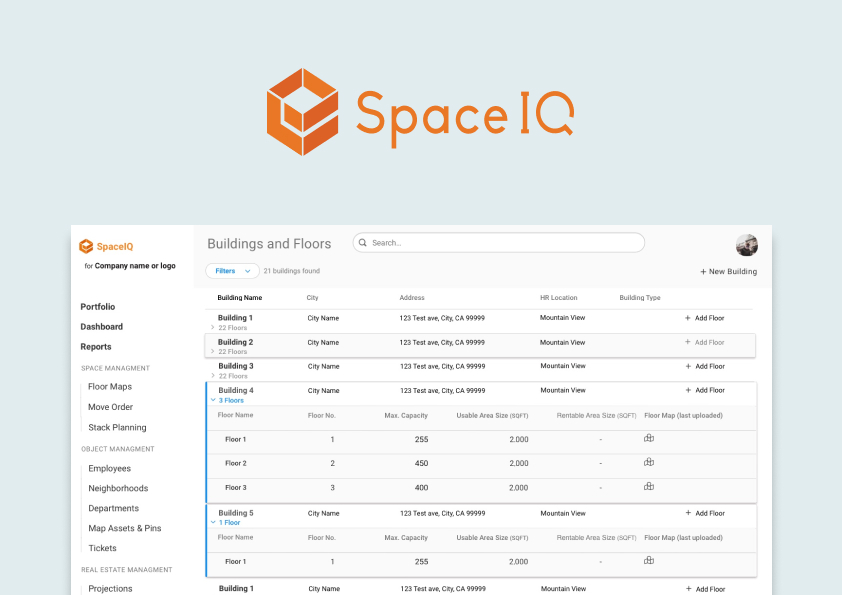 SpaceIQ Mobile App