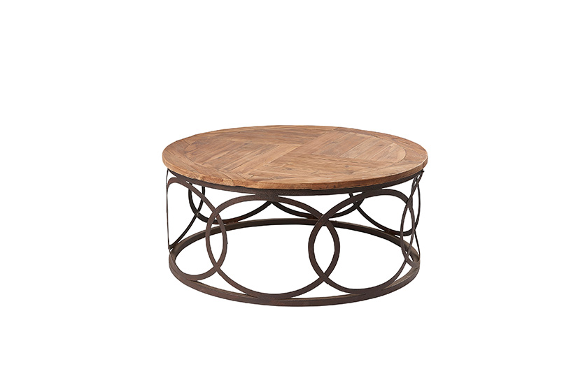 Hudson Bay - Reclaimed Pine Round Coffee Table 