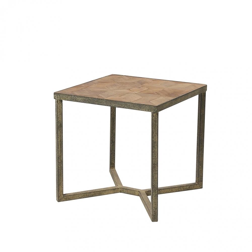 Hudson Bay - Reclaimed Pine Parquet Side Table