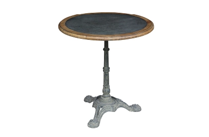 Hudson Bay - Round Cafe Table With Zinc Top