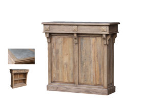 Hudson Bay - Small Bar Table With Zinc Top