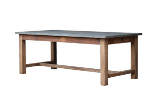 Hudson Bay - Zinc Top 2.13m Dining Table With Drawers