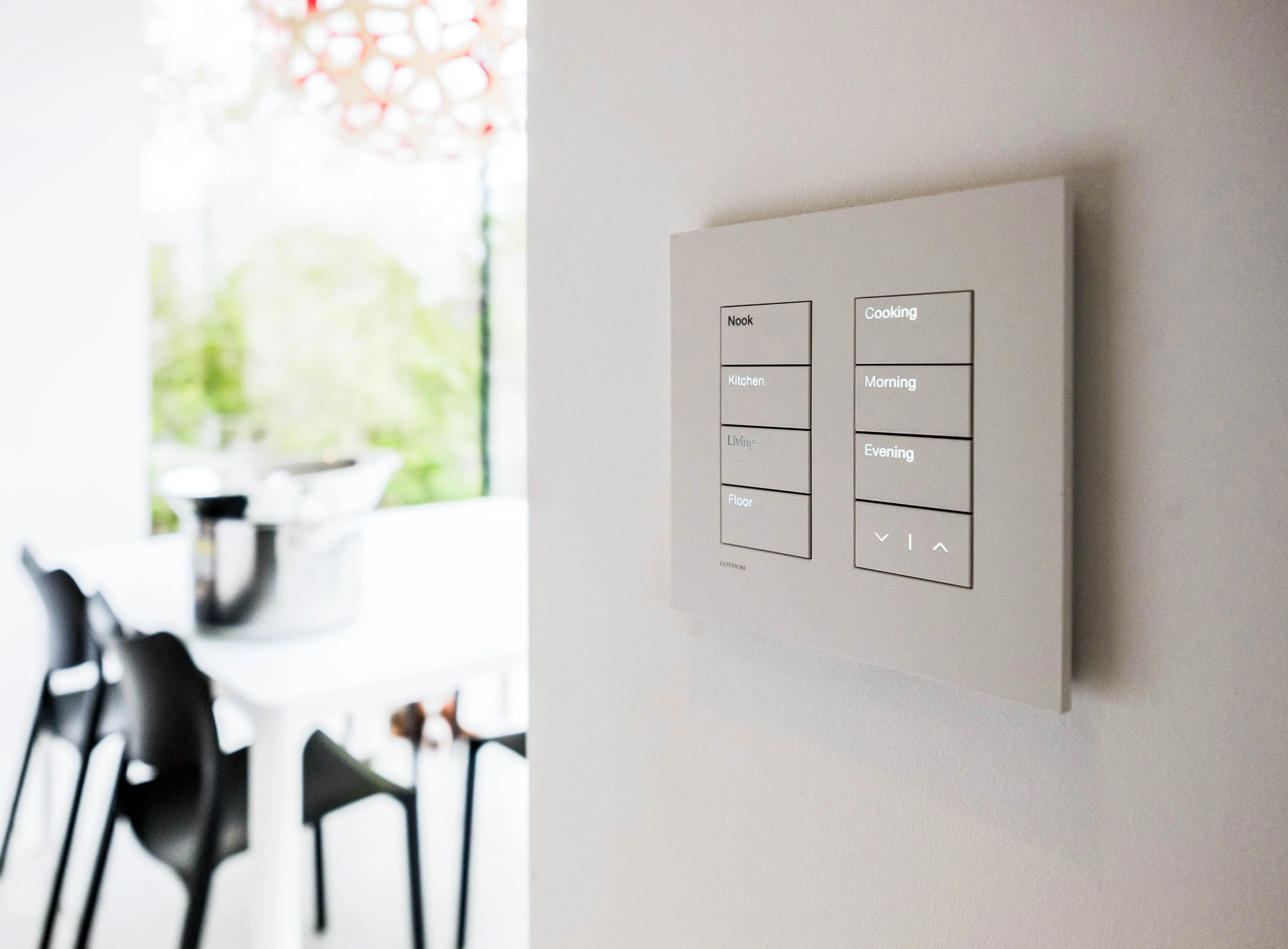 Range of Lutron architectural keypads