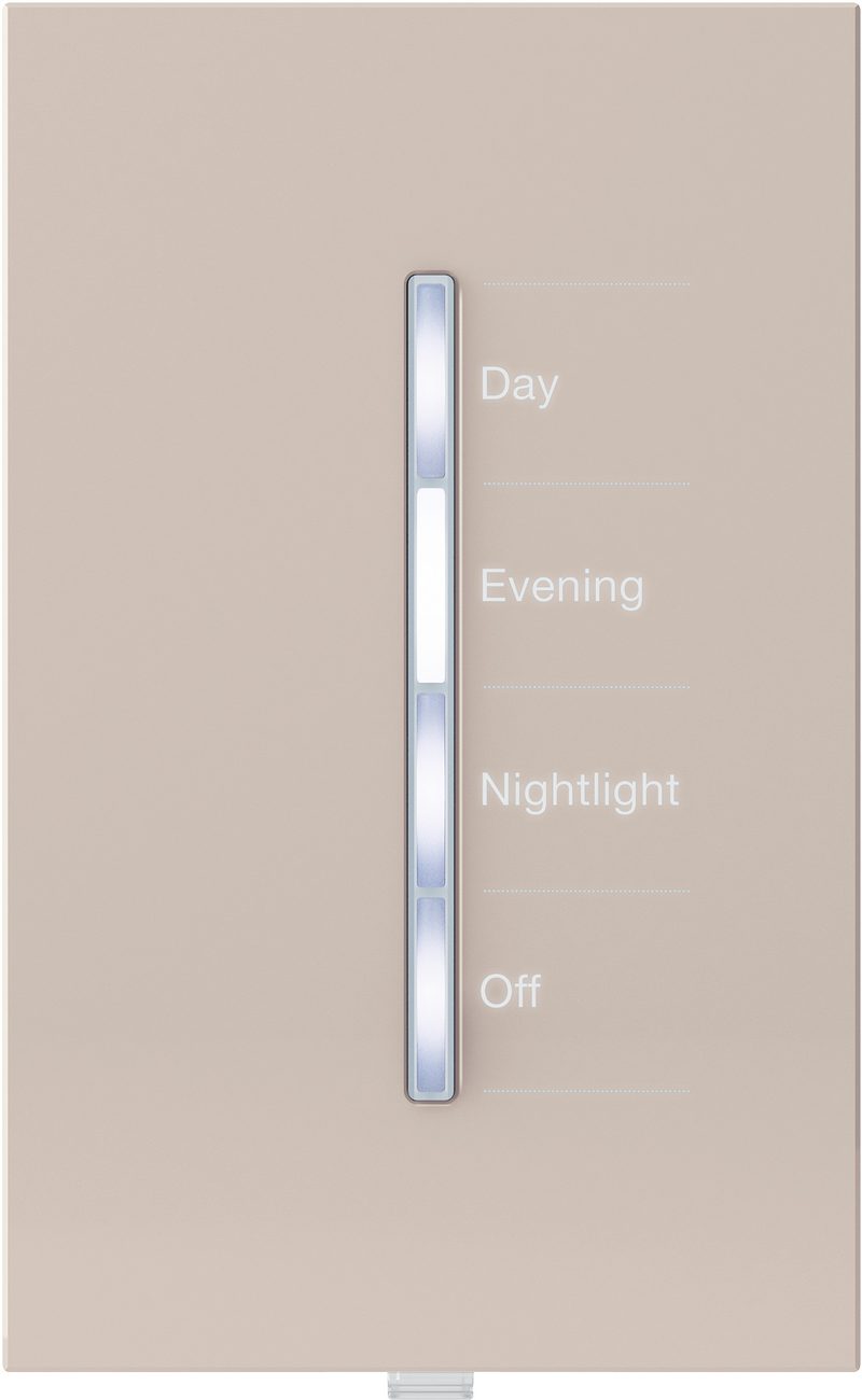 Lutron HomeWorks four button tabletop keypad