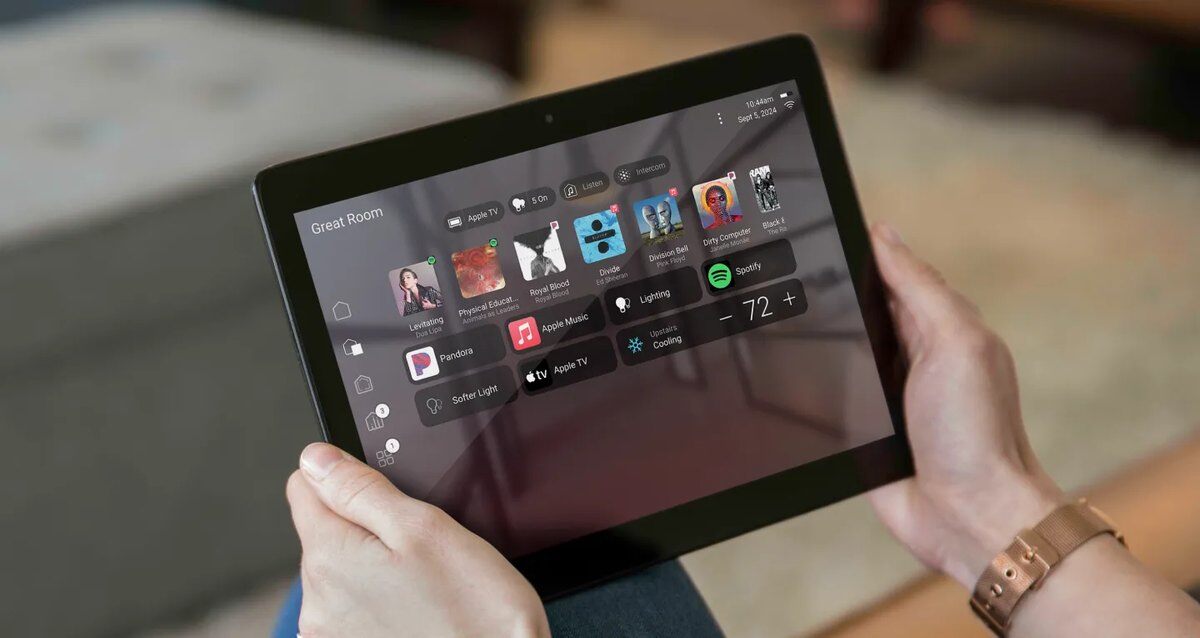 Control4 tablet interface