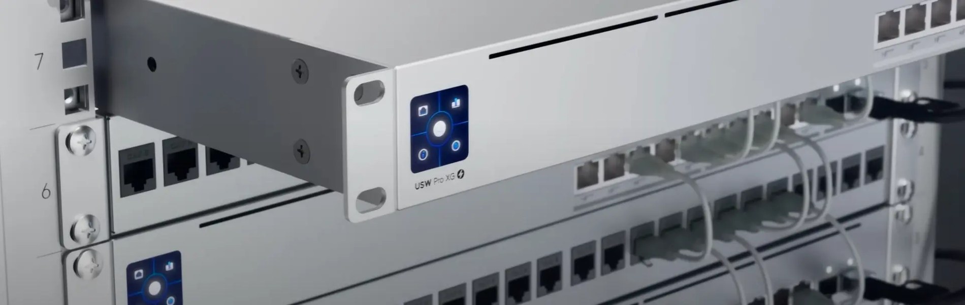 Network switch in a rack