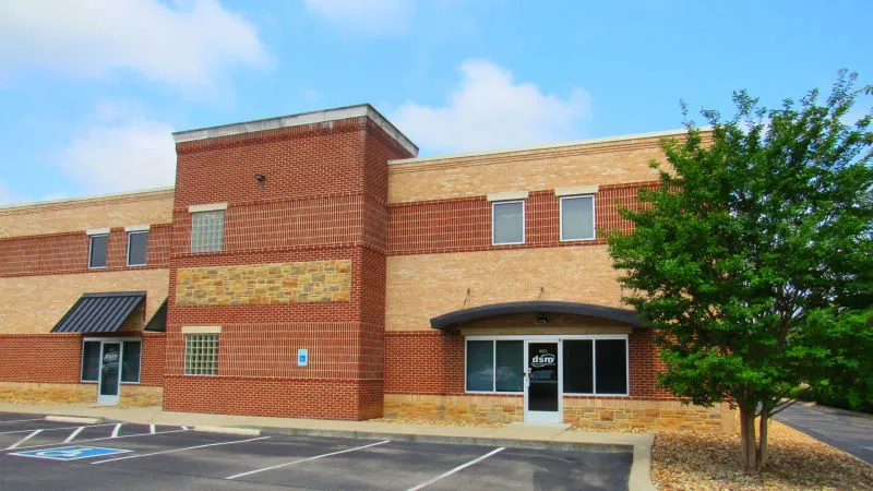 The exterior of the DSM building