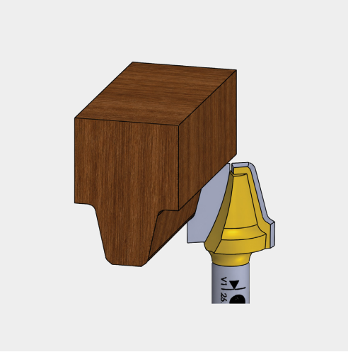 MATCHFIT Reversed Dovetail Bit