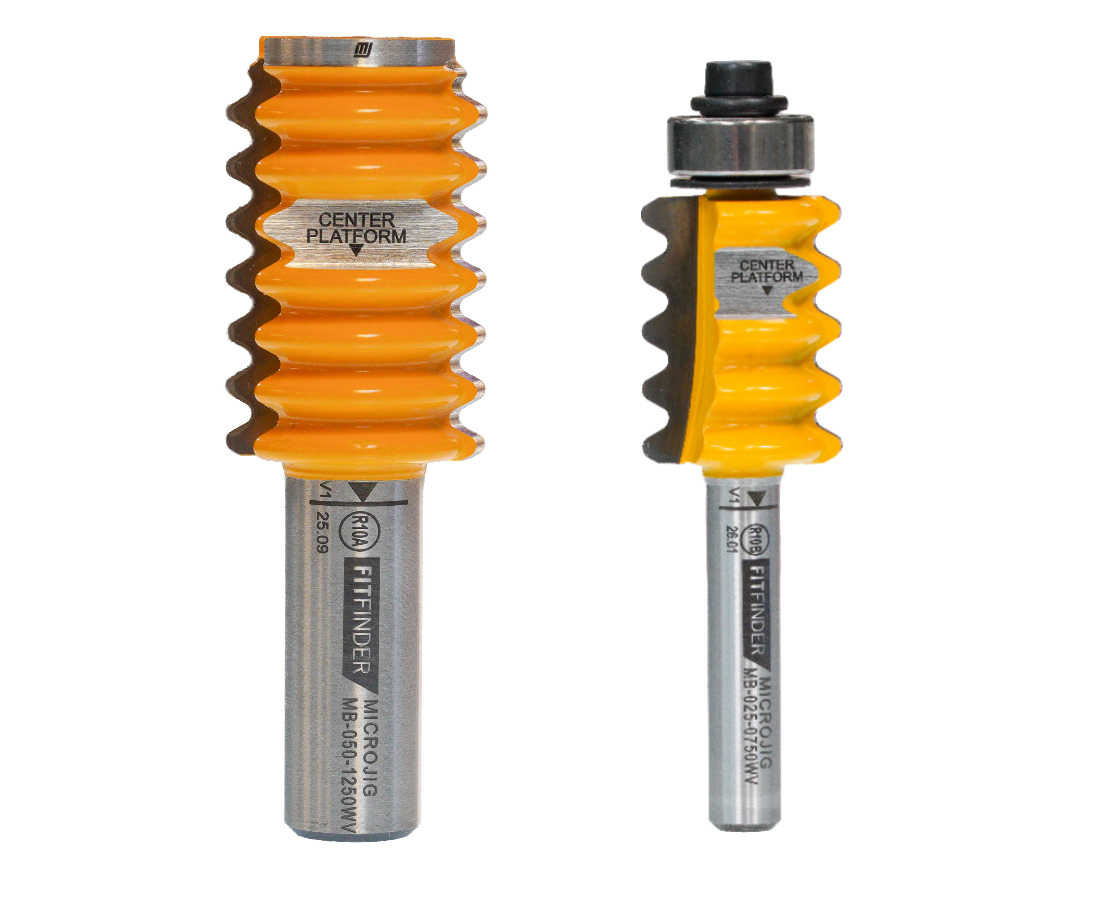 Fitfinder Wave Reversible Glue Joint Bit (1/2" Shank)