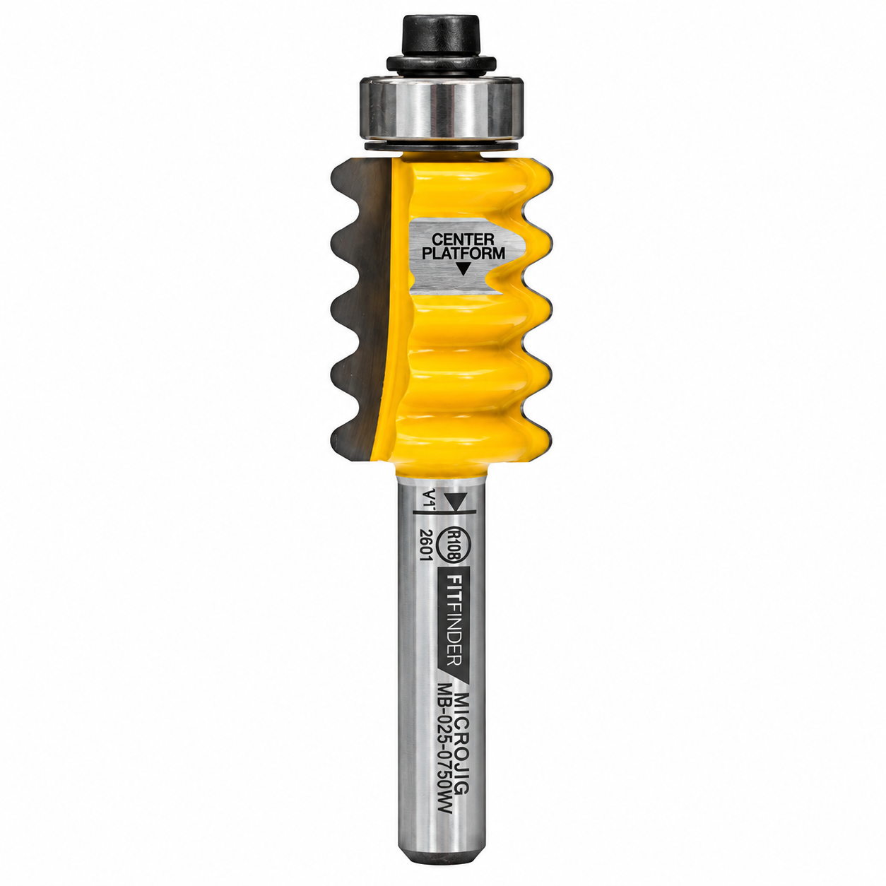 FitFinder 3/4" Wave Decorative Jointing Bit (1/4" Shank)