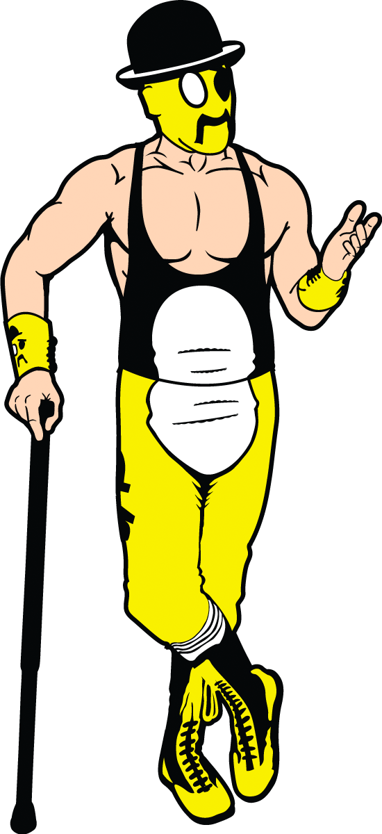 Gentleman Jervis Cottonbelly -  Independent Professional Wrestling Artwork & Merchandise by Mouthpiece Studios