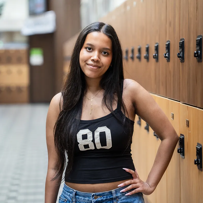 Isabella Rogovin speaks with the 2026 Strength and Courage award winner Jasmine McElveen ’26.