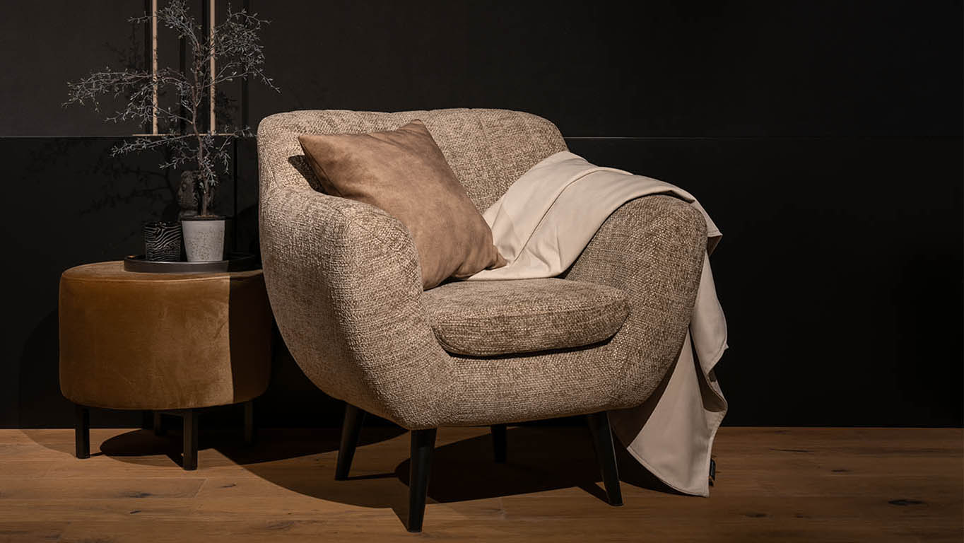 Calore in moderne bouclé stof.