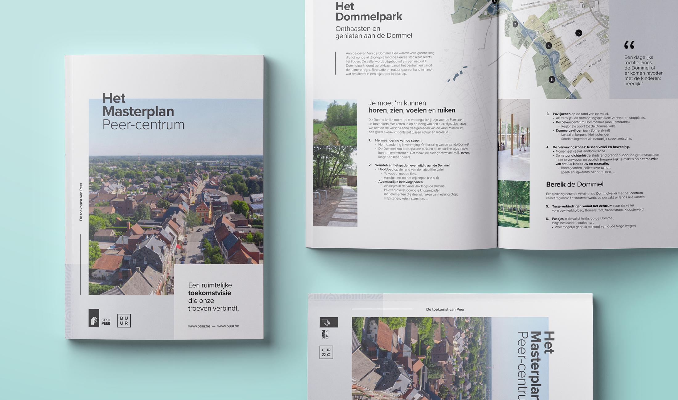 Masterplan brochure voor Stad Peer