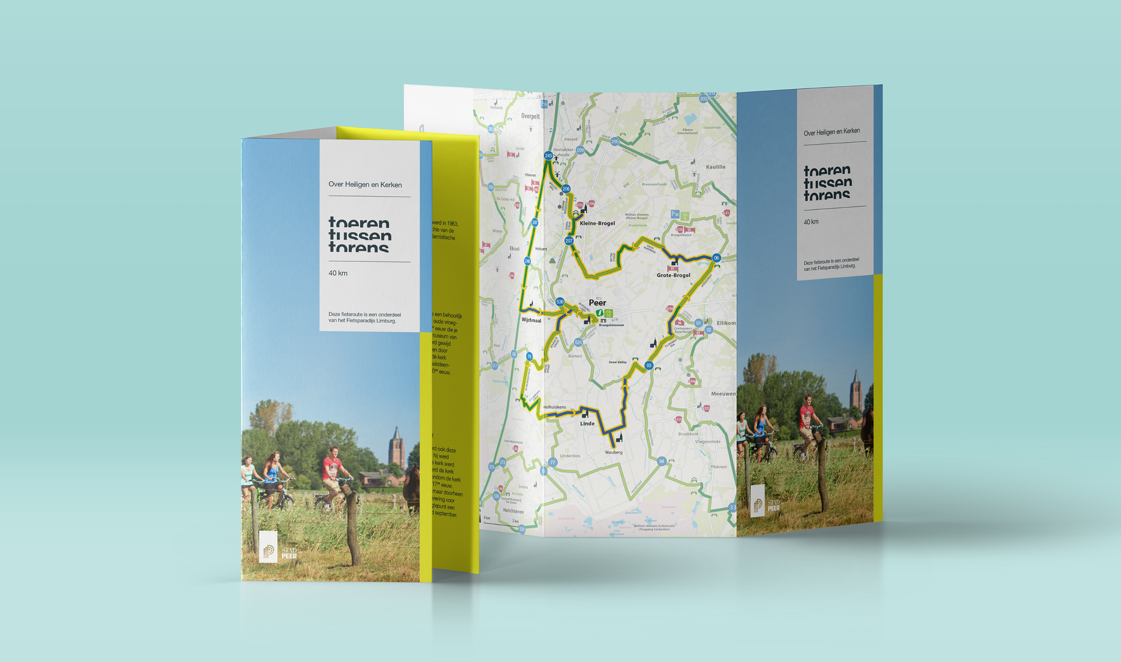 Stad Peer Folder Toeren Tussen Torens