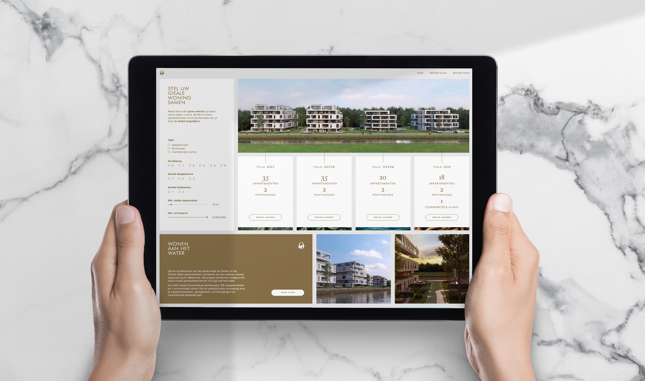 Watersnip Diest app voor de besturing van hun maquette