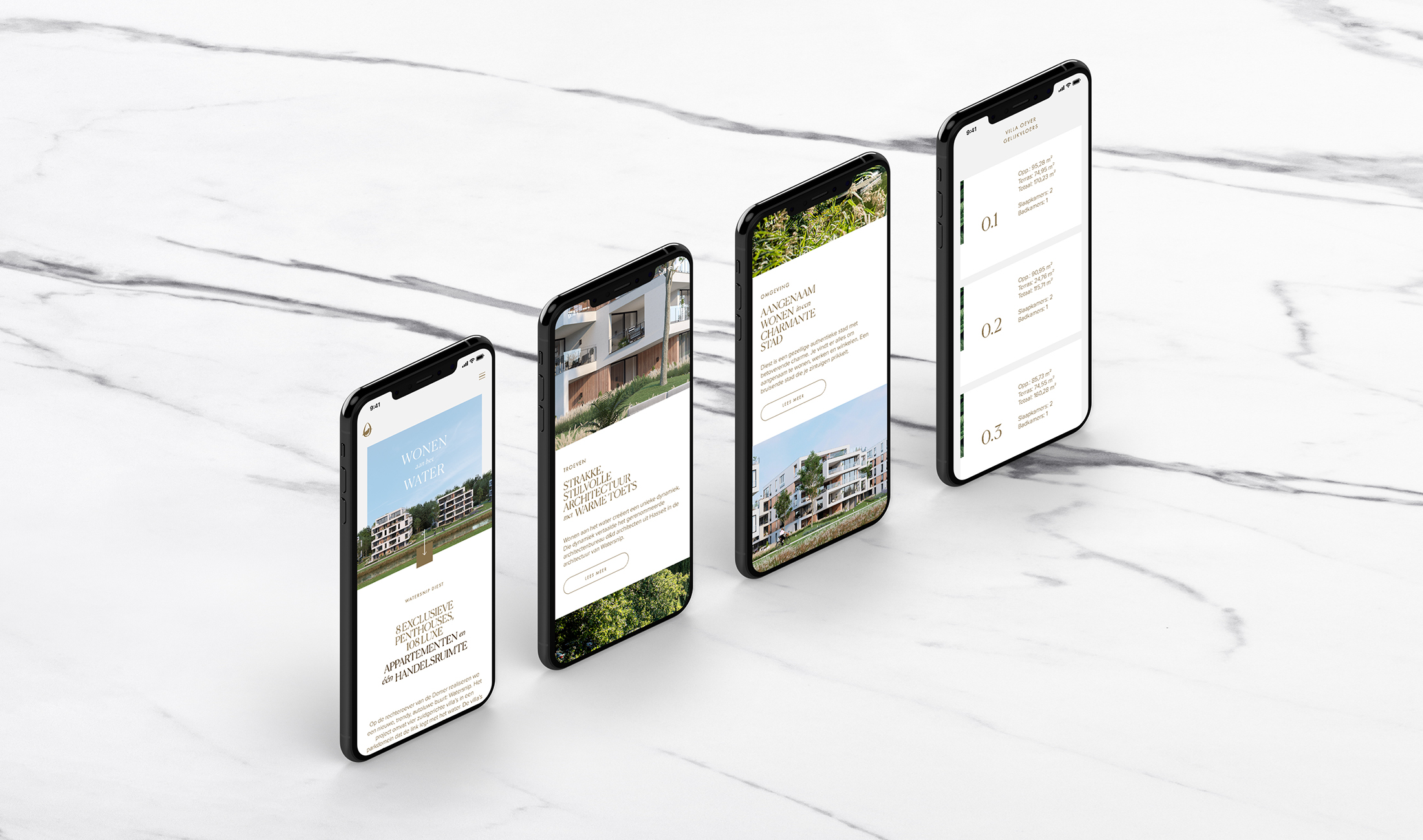 Watersnip Diest website op iPhone