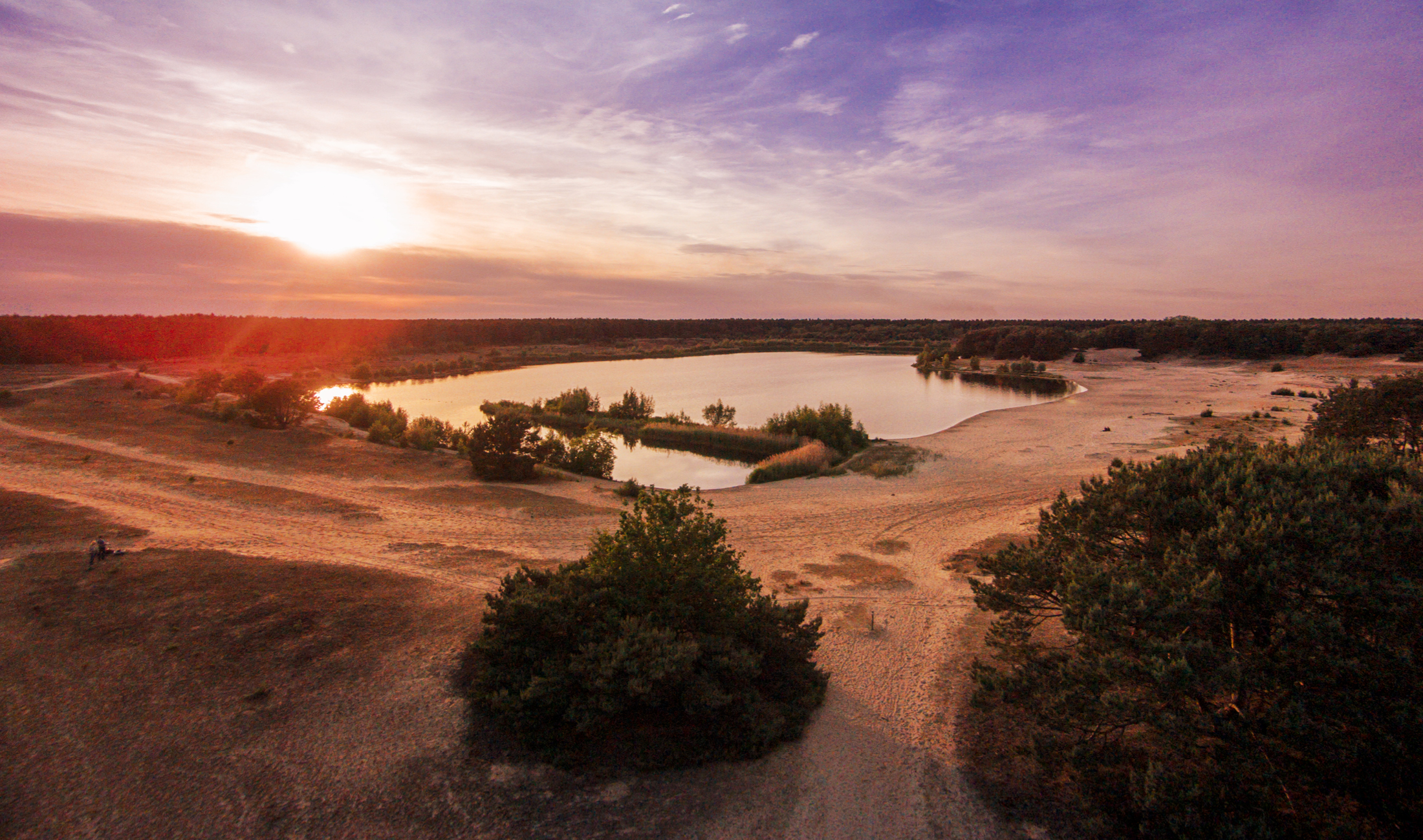Luchtbeeld van Sahara Lommel