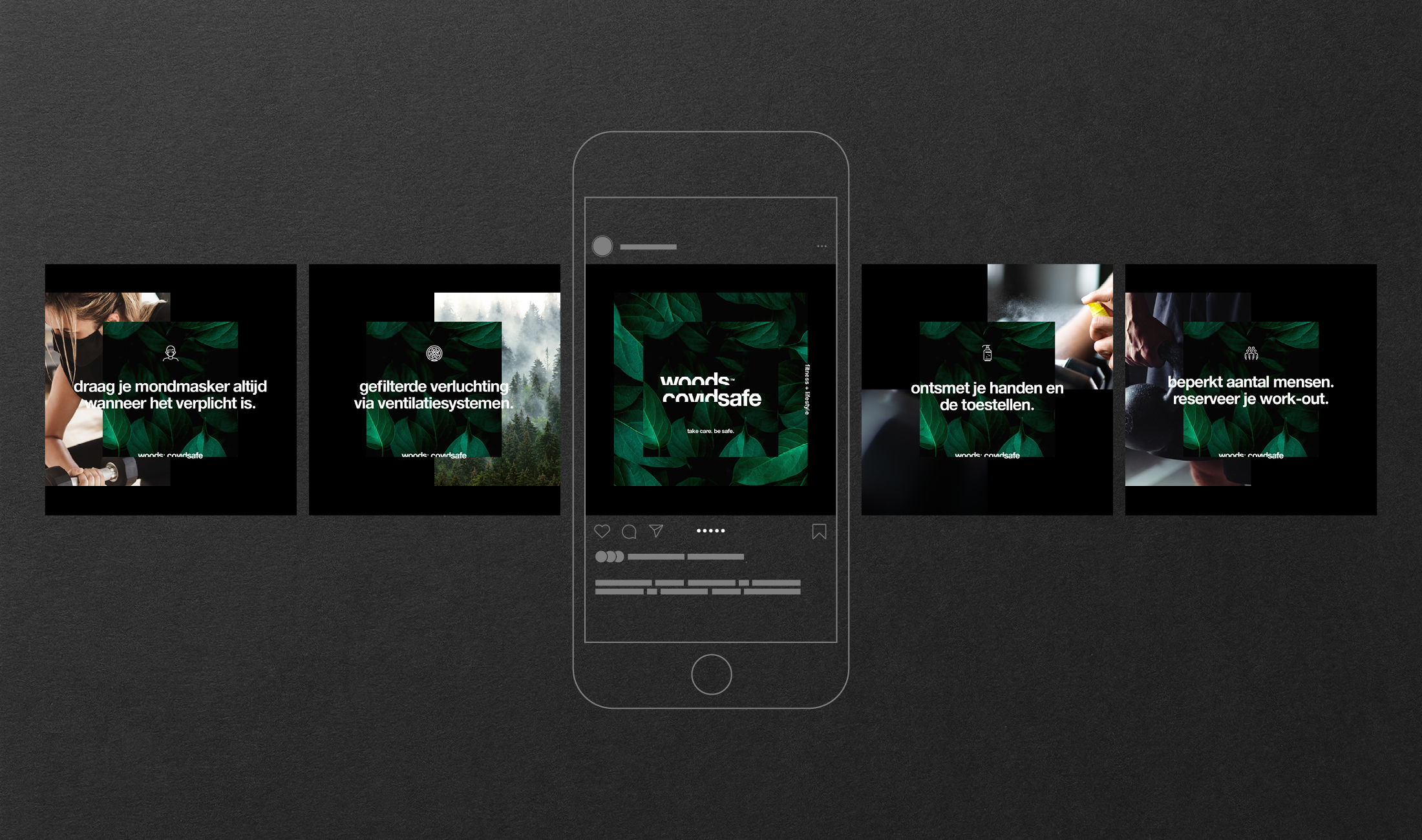 Woods Gym Covidsafe campagne