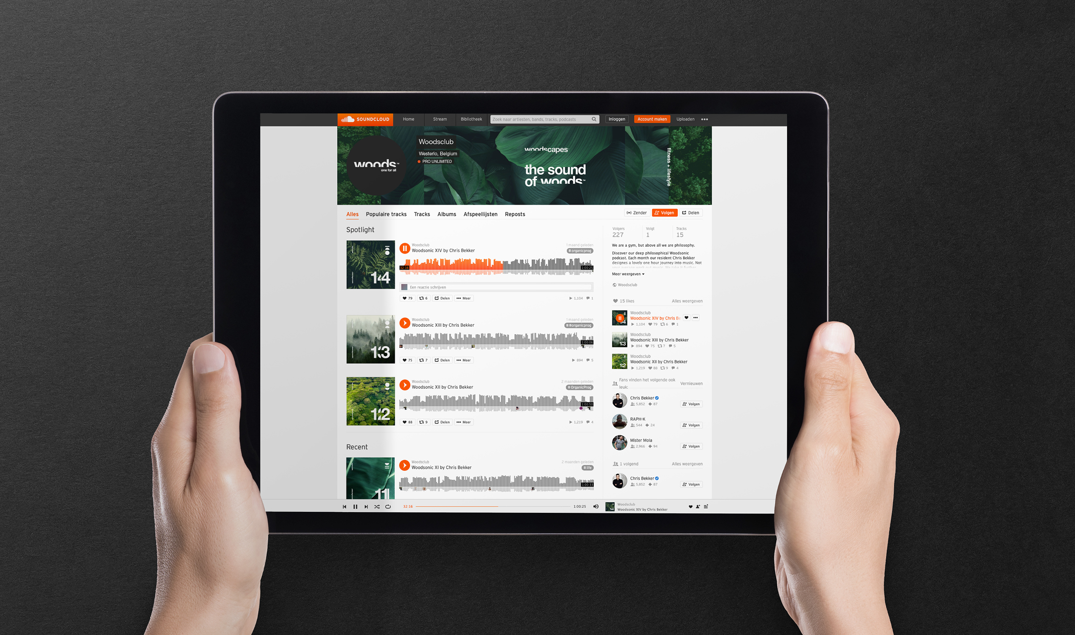 Woods Gym Soundcloud profiel