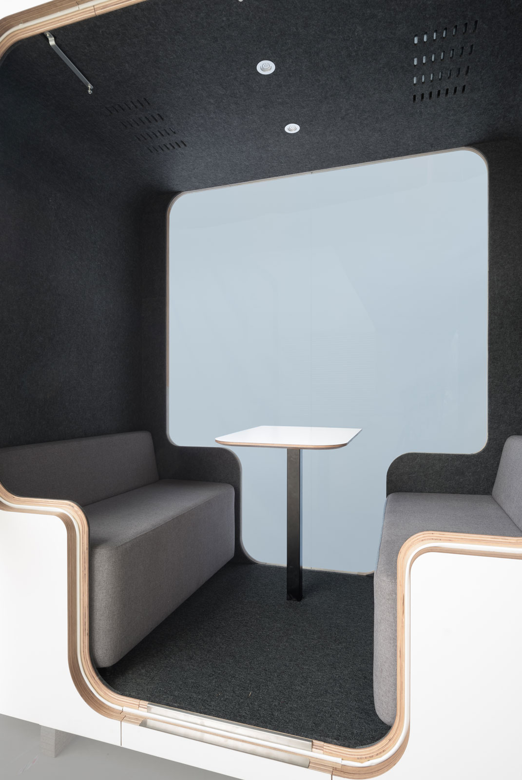 QuietOffice V2 Innenraum; Telefonzelle von QuietOffice, Innenausstattung QuietOffice V2