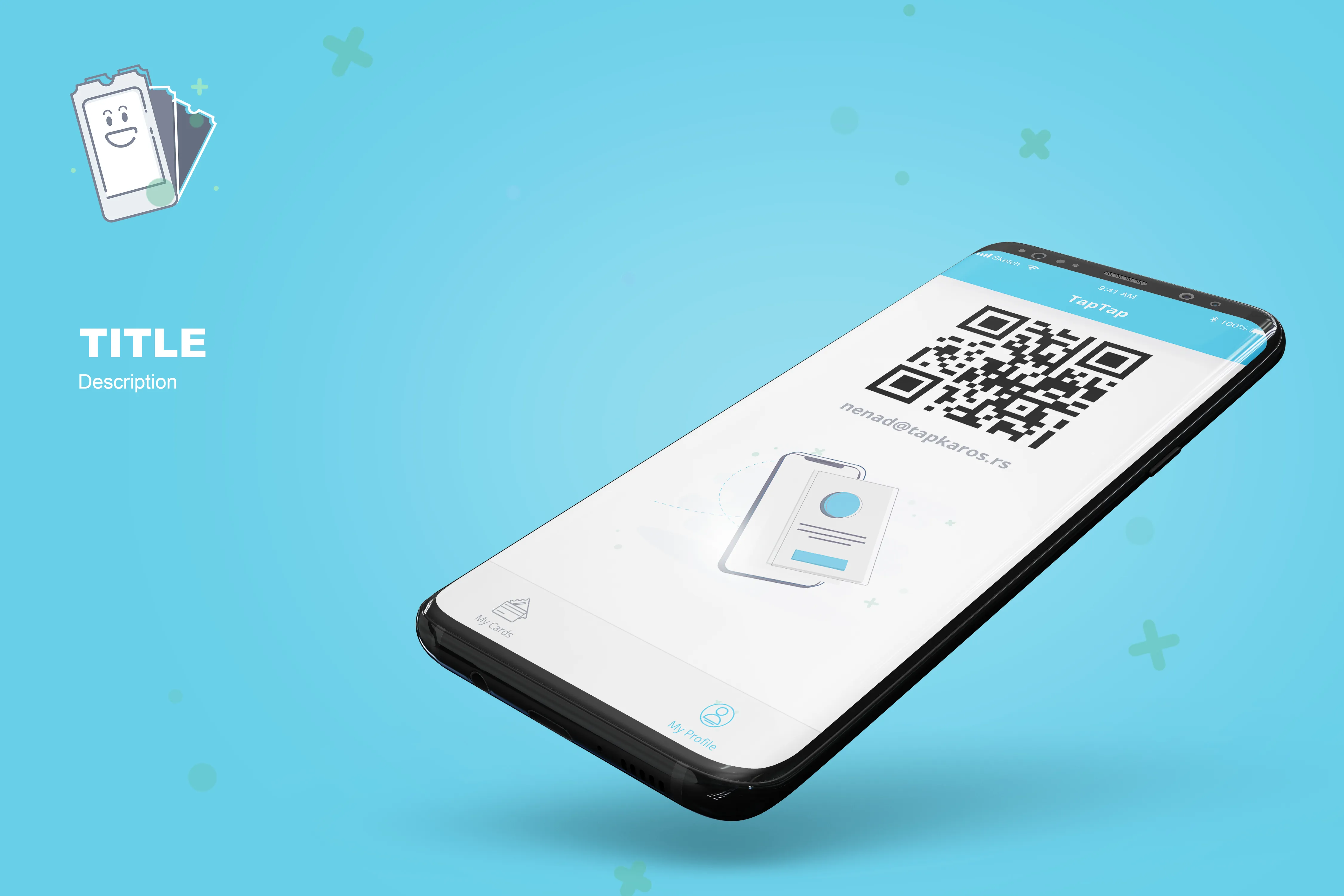 Mockup for TapTapp mobile aplication.