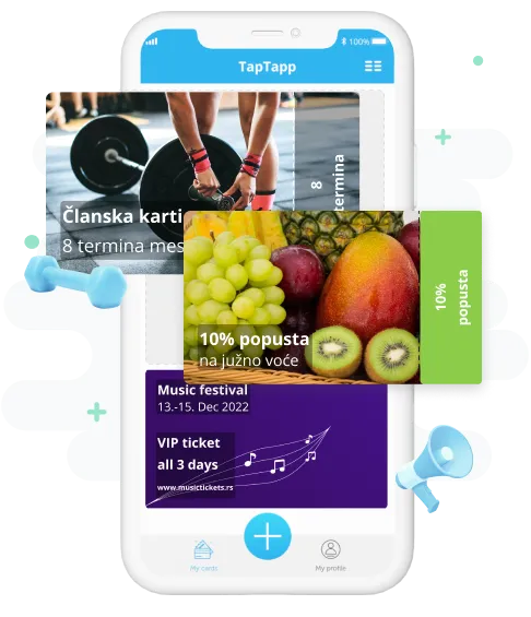 Mockup for TapTapp mobile aplication.