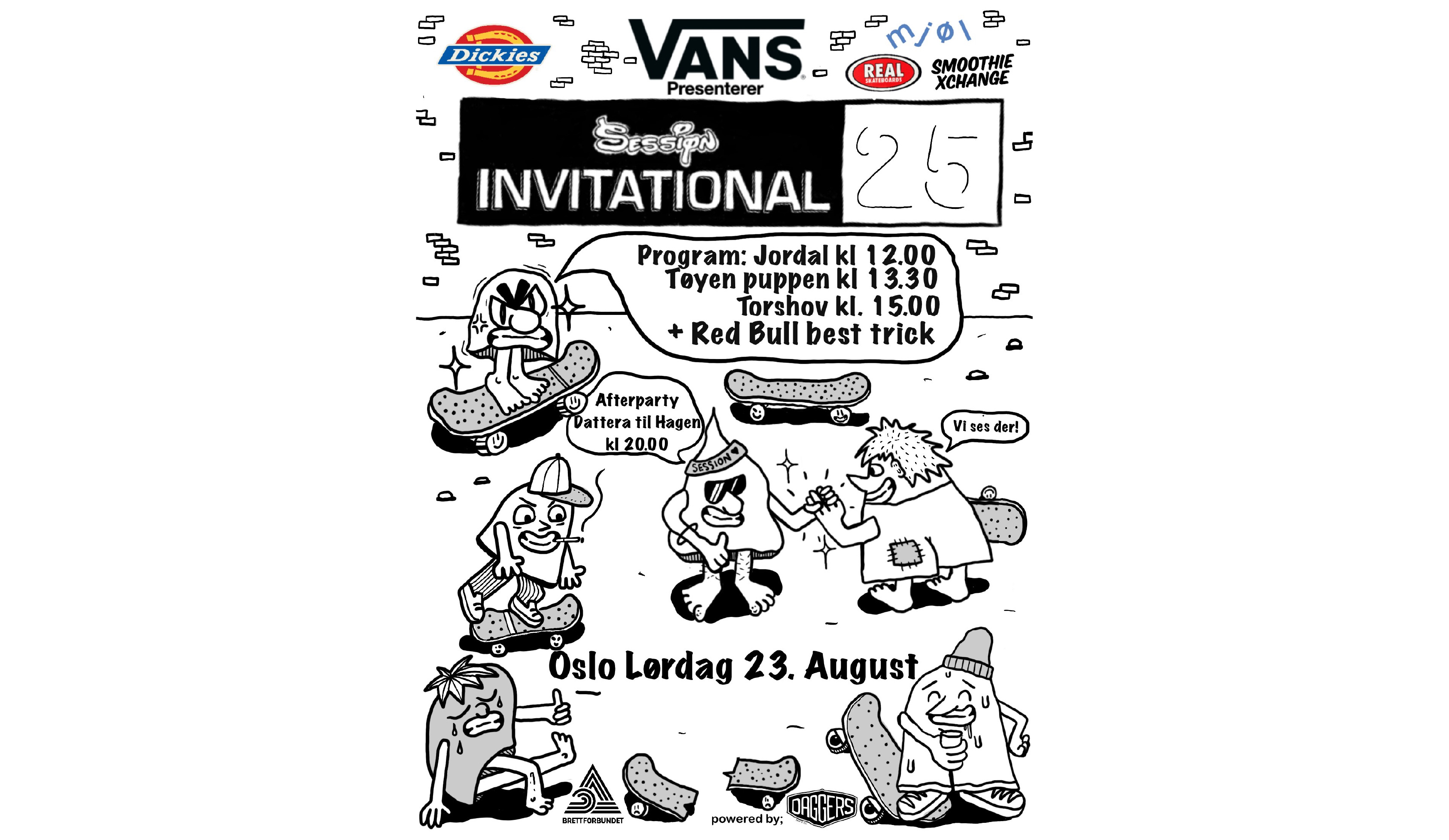 Session Invitational Skateboarding  2025 - lørdag 23. august i Oslo 
