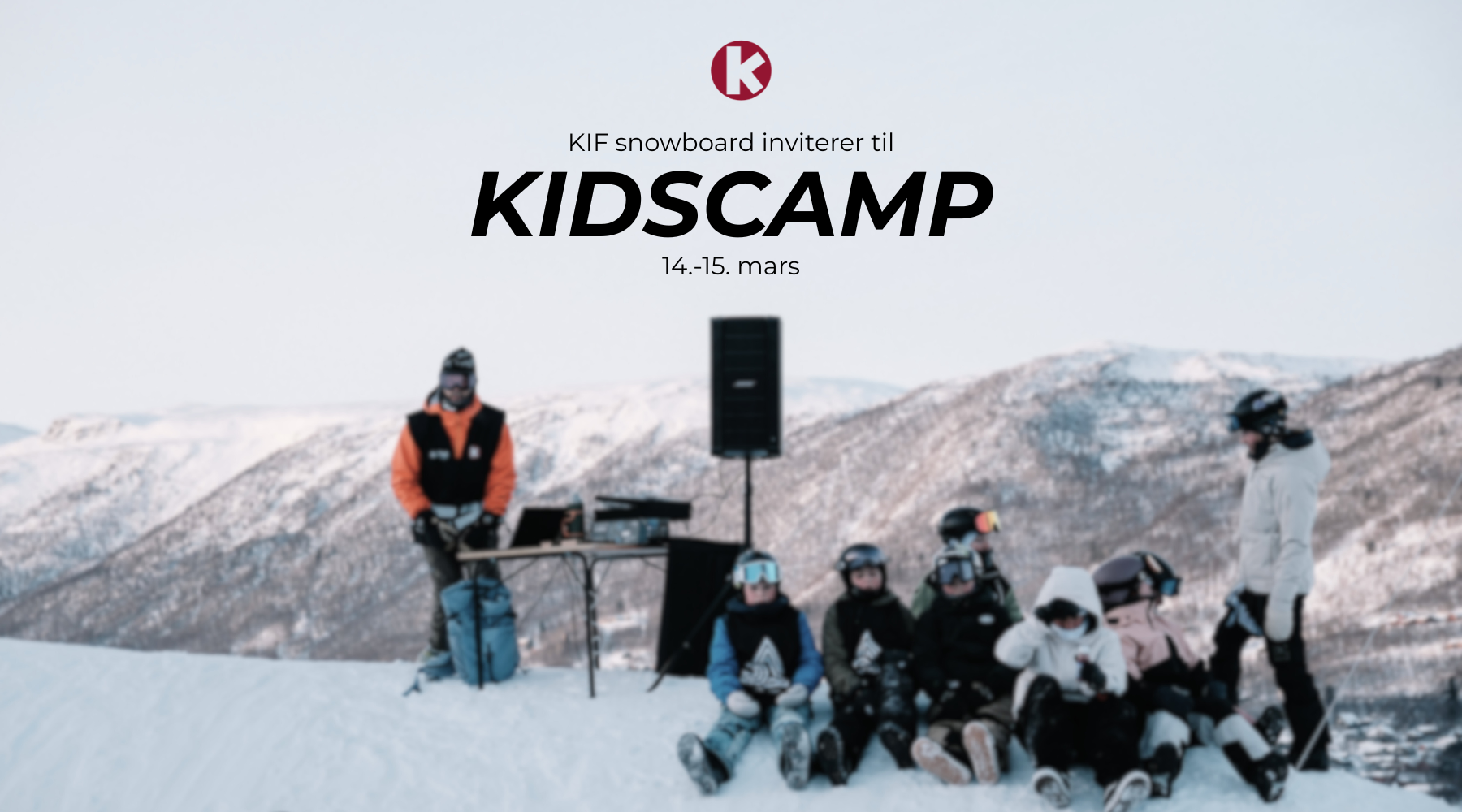 KIF snowboard inviterer til KidsCamp 14.-15. mars 