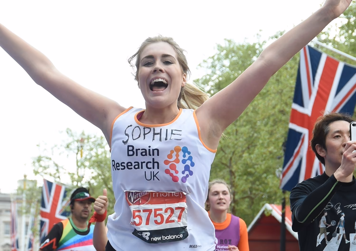 Sophie ran the 2019 Virgin Money London Marathon for Brain Research UK