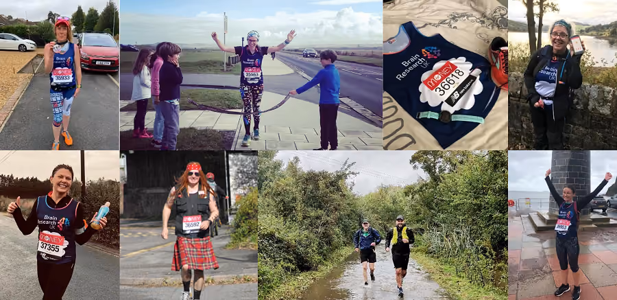 102 members of Team #BrainResearch completed the virtual London Marathon on 4th October