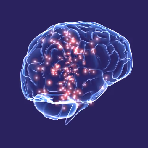 Artistic impression of the brain showing neuronal activity, Source: DARPA
