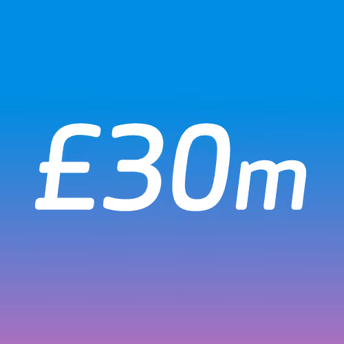 £30m