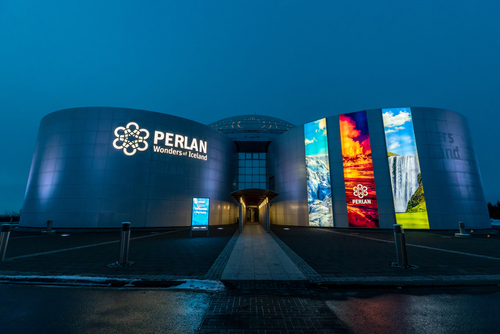 The Perlan Museum and Planitarium, Reykjavik. This modern building consists of tanks filled with geothermal water in a city that aims to be carbon neutral by 2040