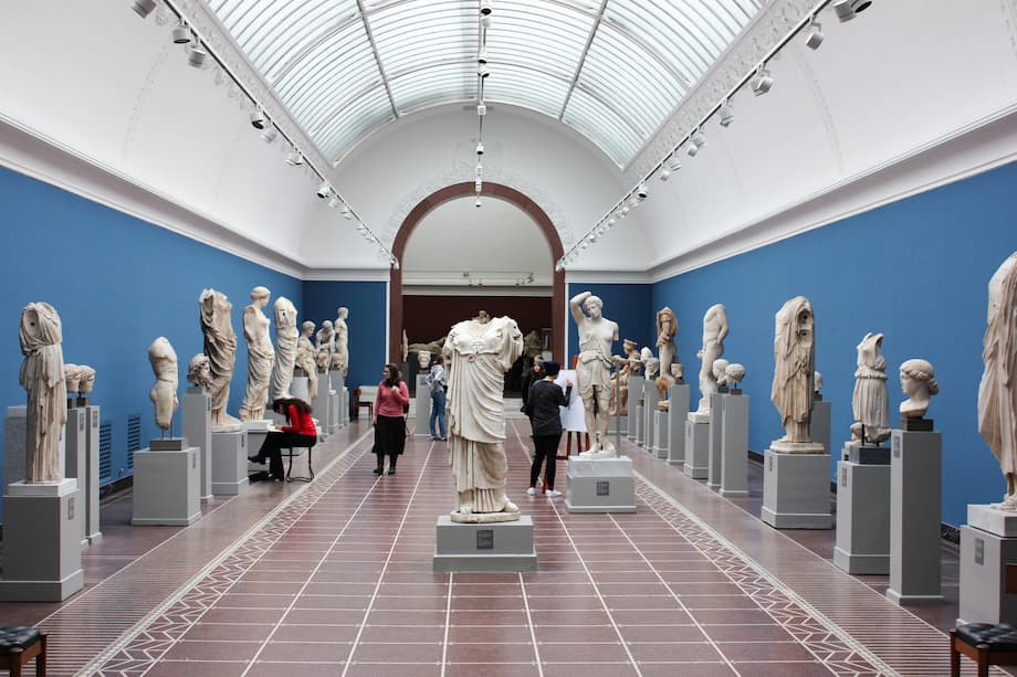 Une vue intérieure de la Glyptothèque. 